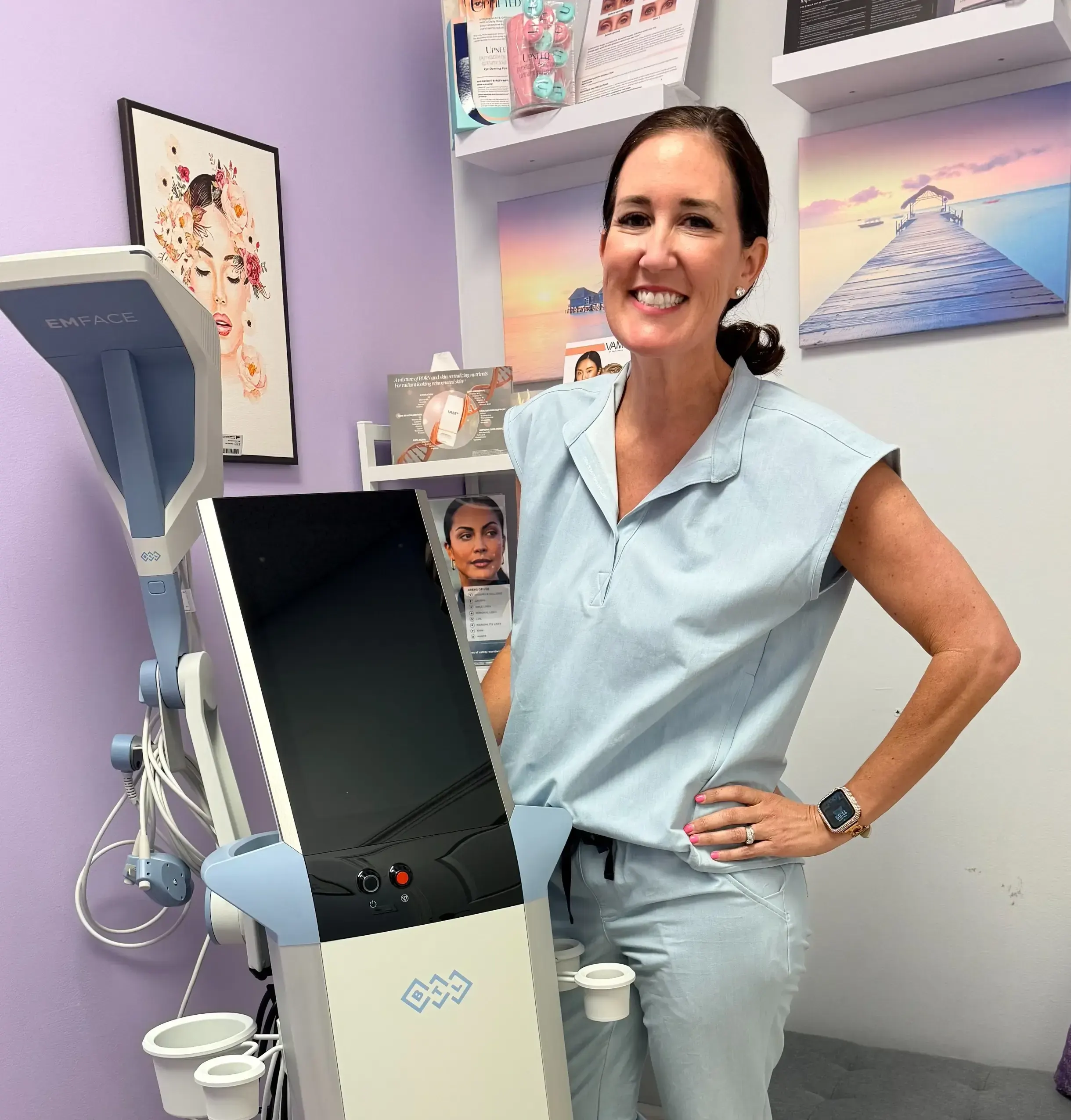 Healthy Enhancements med spa treatment room in Wellington, FL