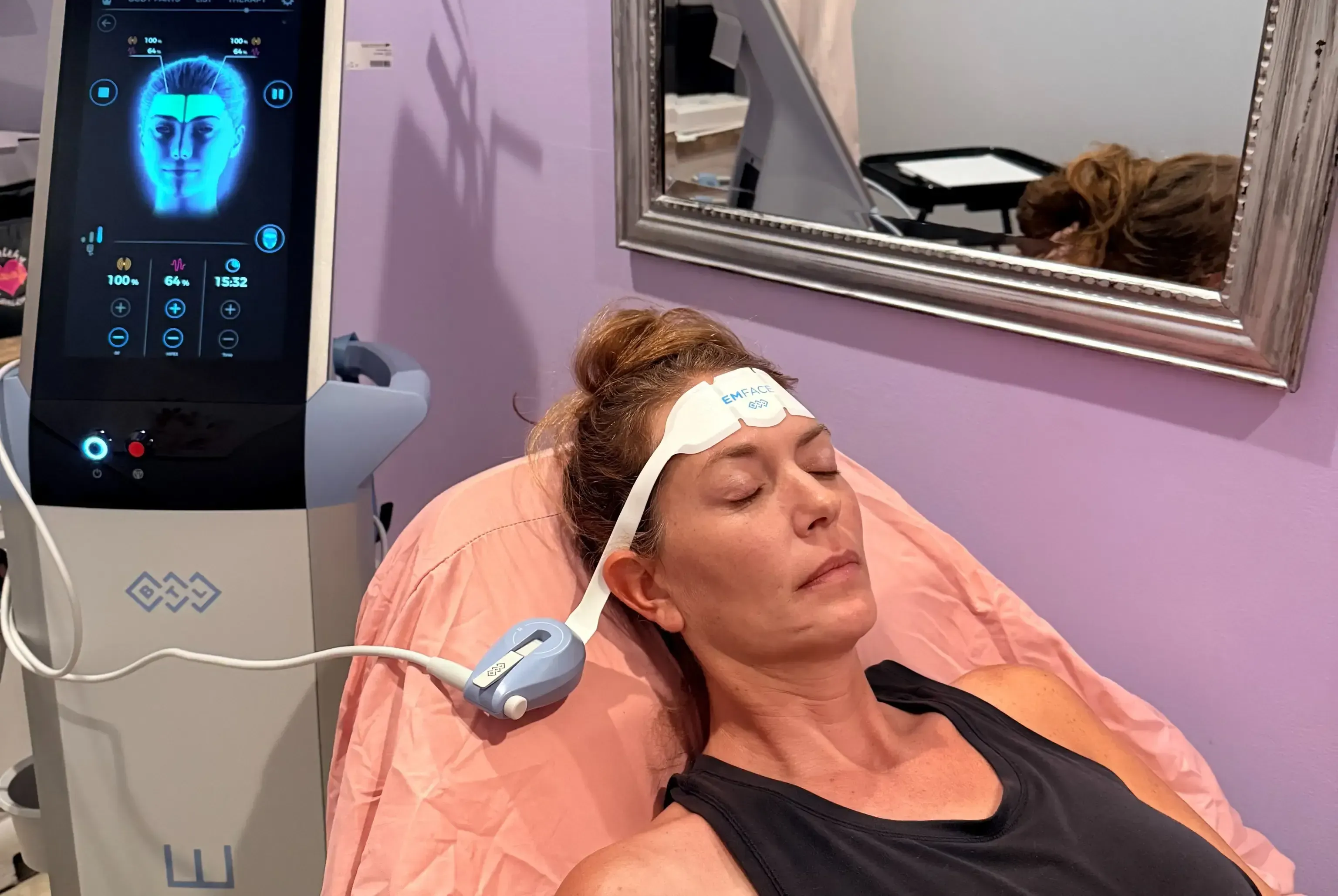 Emface needle-free facial toning treatment at Healthy Enhancements in Wellington, FL