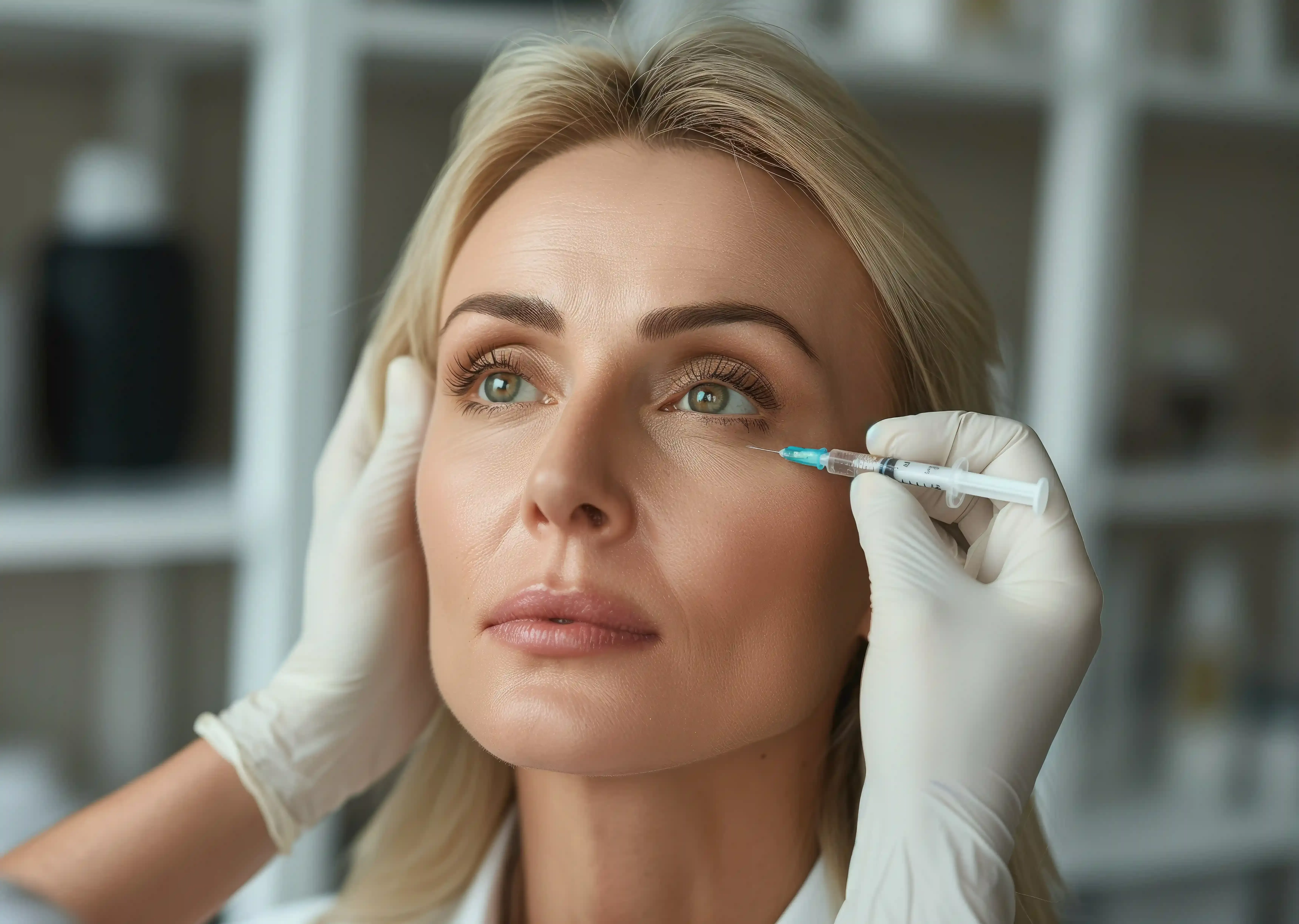Diagram of thin under eye skin and tear trough anatomy at Healthy Enhancements