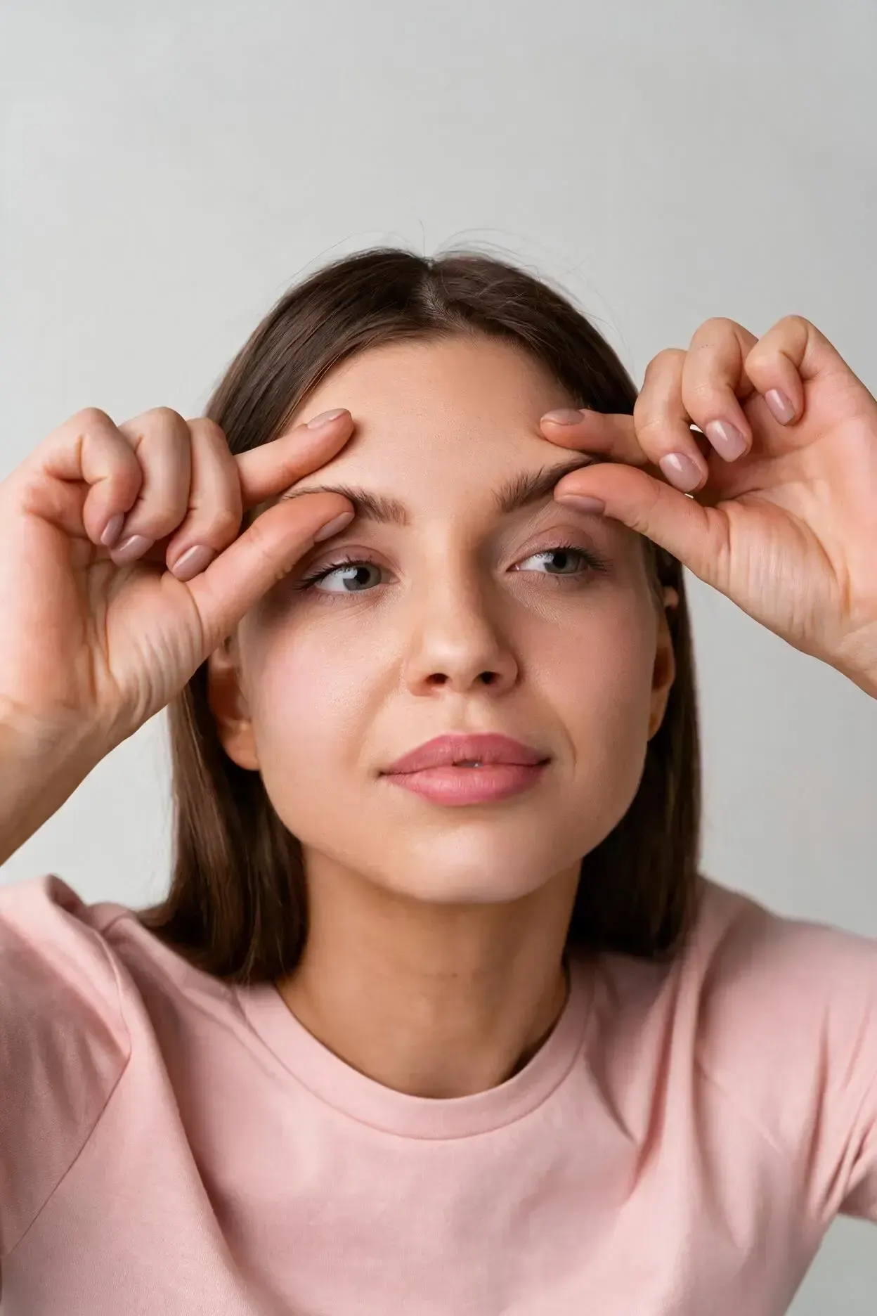 Close-up of horizontal forehead lines at Healthy Enhancements Wellington